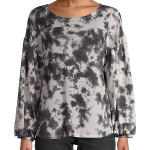Moda Women’s Blouse Balloon Sleeve Top Small NEW